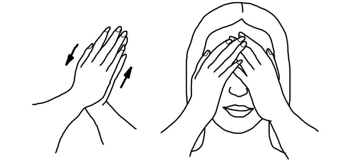 Palming - un exercițiu popular pentru relaxarea mușchilor ochilor