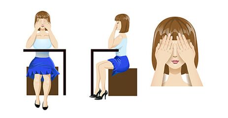 Palmingul este un exercițiu excelent pentru relaxarea ochilor.